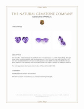 2.29 Ct.Tw.Total Carat Weight Amethyst Pair from Africa Appraisal