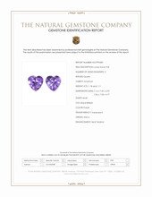 2.29 Ct.Tw.Total Carat Weight Amethyst Pair from Africa Scan Report