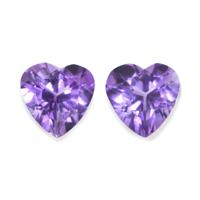 2.29 Ct.Tw.Total Carat Weight Amethyst Pair from Africa Video