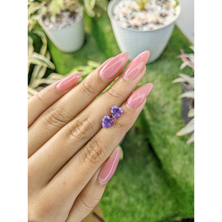 2.29 Ct.Tw. Amethyst Pair from Africa