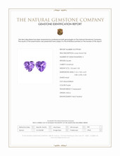 2.07 Ct.Tw.Total Carat Weight Amethyst Pair from Africa Scan Report