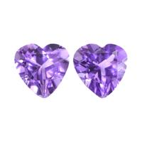 2.07 Ct.Tw.Total Carat Weight Amethyst Pair from Africa Video