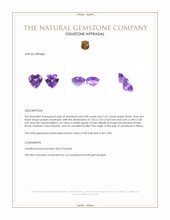 2.05 Ct.Tw.Total Carat Weight Purple Amethyst Pair from Africa Appraisal