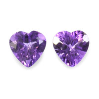2.05 Ct.Tw.Total Carat Weight Amethyst Pair from Africa Video