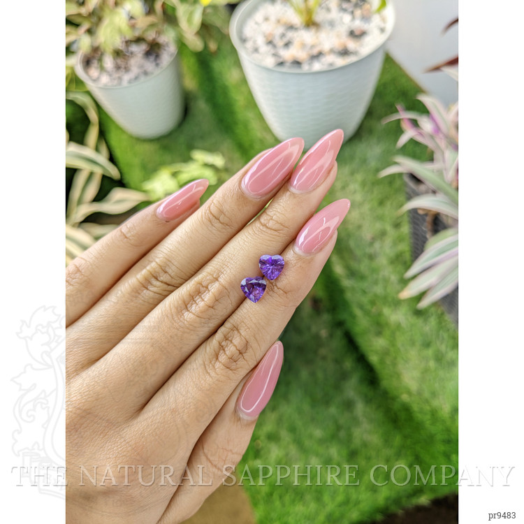 2.05 Ct.Tw. Amethyst Pair from Africa