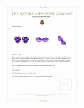 2.19 Ct.Tw.Total Carat Weight Amethyst Pair from Africa Appraisal