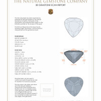 2.19 Ct.Tw.Total Carat Weight Amethyst Pair from Africa 3 D Scan Report