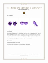 2.18 Ct.Tw.Total Carat Weight Purple Amethyst Pair from Africa Appraisal