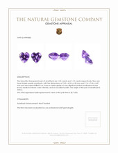 2.18 Ct.Tw.Total Carat Weight Amethyst Pair from Africa Appraisal