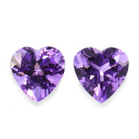 2.18 Ct.Tw.Total Carat Weight Amethyst Pair from Africa Video