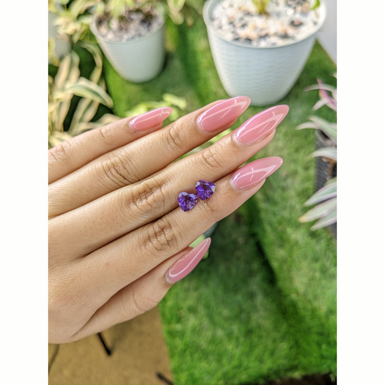 2.18 Ct.Tw. Amethyst Pair from Africa