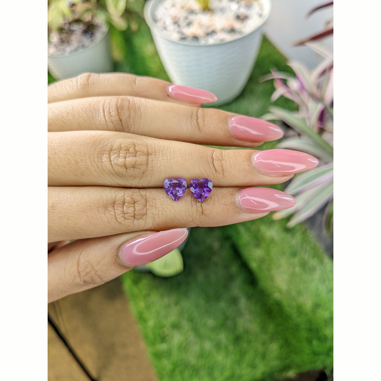 2.18 Ct.Tw. Amethyst Pair from Africa