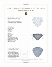 2.20 Ct.Tw.Total Carat Weight Amethyst Pair from Africa 3 D Scan Report