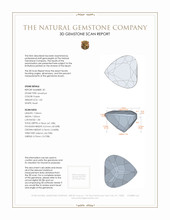 2.20 Ct.Tw.Total Carat Weight Amethyst Pair from Africa 3 D Scan Report