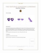 1.93 Ct.Tw.Total Carat Weight Amethyst Pair from Africa Appraisal