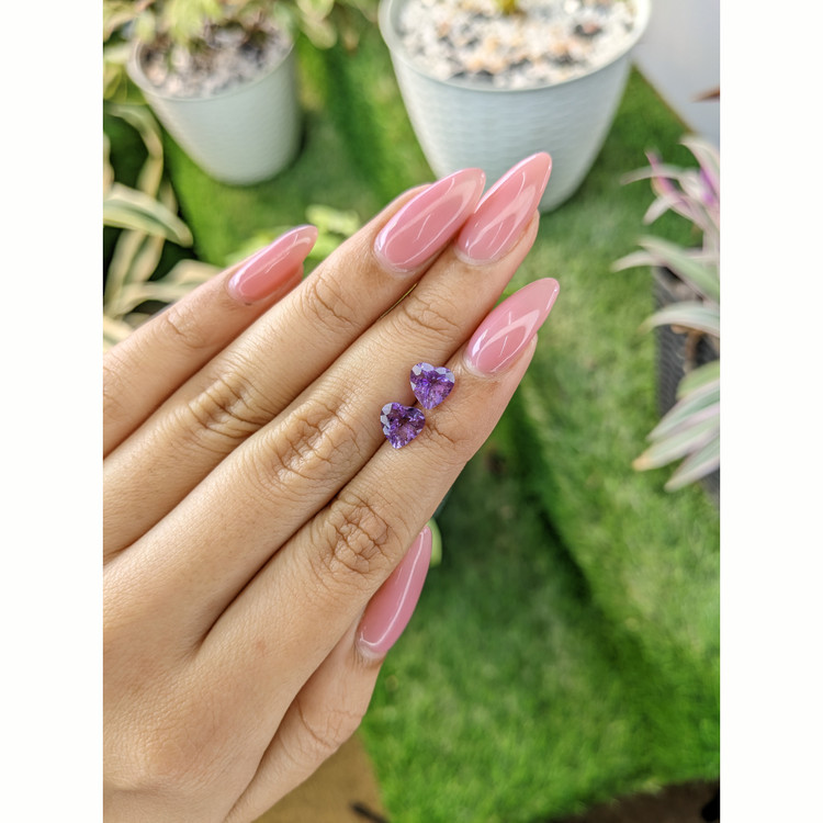 1.93 Ct.Tw. Amethyst Pair from Africa