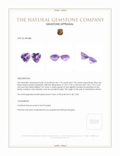 2.15 Ct.Tw.Total Carat Weight Purple Amethyst Pair from Africa Appraisal