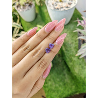 2.15 Ct.Tw.Total Carat Weight Amethyst Pair from Africa Life Style