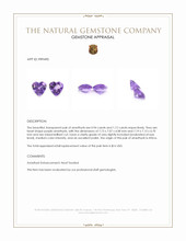 2.06 Ct.Tw.Total Carat Weight Amethyst Pair from Africa Appraisal