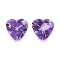2.06 Ct.Tw.Total Carat Weight Amethyst Pair from Africa Video