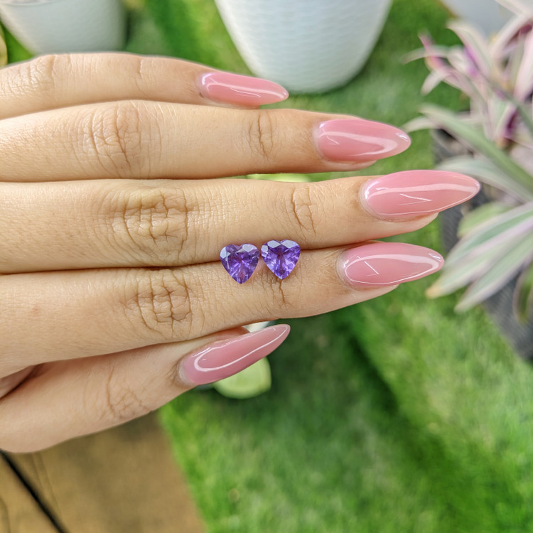 2.06 Ct.Tw. Amethyst Pair from Africa