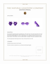 2.12 Ct.Tw.Total Carat Weight Amethyst Pair from Africa Appraisal