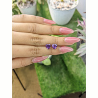 2.12 Ct.Tw.Total Carat Weight Amethyst Pair from Africa Life Style