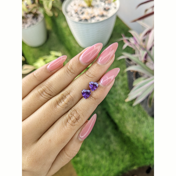 2.12 Ct.Tw. Amethyst Pair from Africa