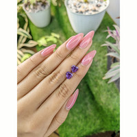 2.12 Ct.Tw.Total Carat Weight Amethyst Pair from Africa Life Style