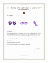 2.05 Ct.Tw.Total Carat Weight Purple Amethyst Pair from Africa Appraisal