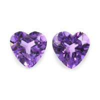 2.05 Ct.Tw.Total Carat Weight Amethyst Pair from Africa Video