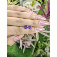 2.05&nbsp;Ct.Tw.Total Carat Weight Amethyst Pair from Africa Life Style