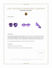 2.26 Ct.Tw.Total Carat Weight Purple Amethyst Pair from Africa Appraisal
