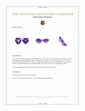 2.11 Ct.Tw.Total Carat Weight Purple Amethyst Pair from Africa Appraisal