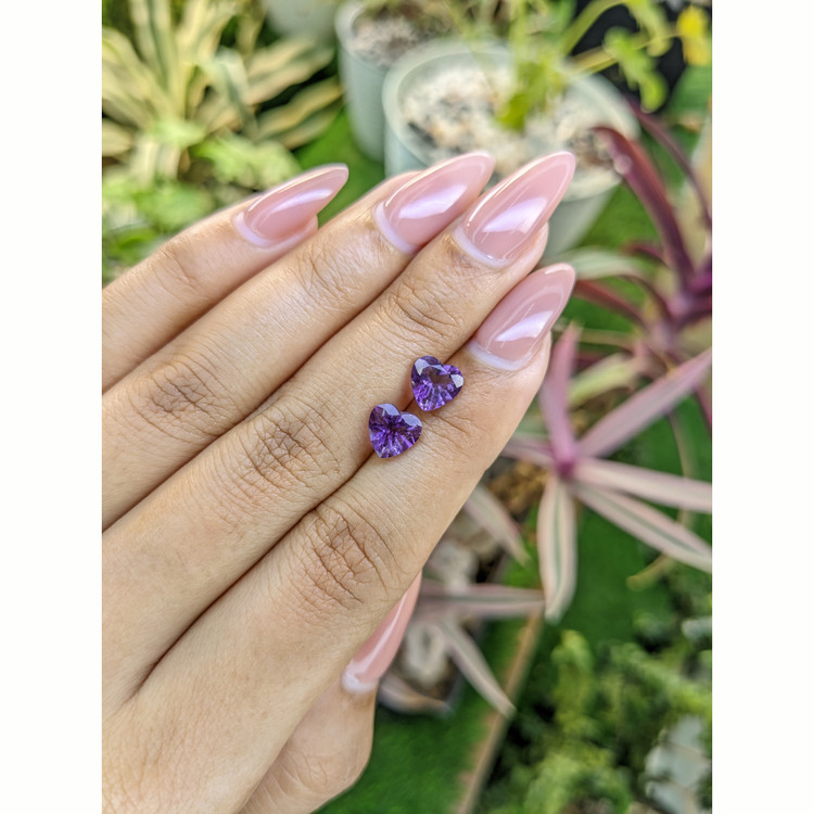 2.11 Ct.Tw. Amethyst Pair from Africa