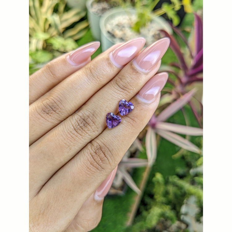 2.14 Ct.Tw. Amethyst Pair from Africa