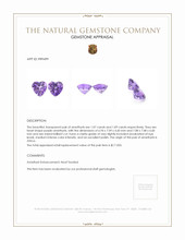 2.16 Ct.Tw.Total Carat Weight Purple Amethyst Pair from Africa Appraisal