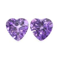 2.16 Ct.Tw.Total Carat Weight Amethyst Pair from Africa Video