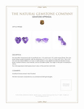 2.25 Ct.Tw.Total Carat Weight Purple Amethyst Pair from Africa Appraisal
