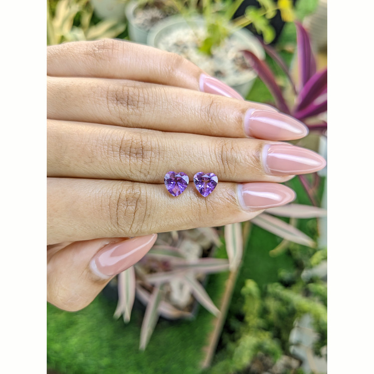 2.25 Ct.Tw. Amethyst Pair from Africa