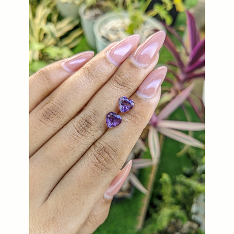 2.25 Ct.Tw. Amethyst Pair from Africa