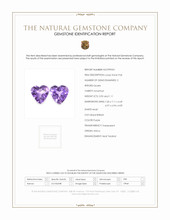 2.06 Ct.Tw.Total Carat Weight Purple Amethyst Pair from Africa Scan Report