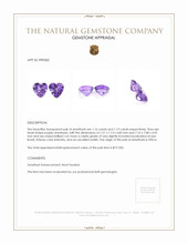 2.35 Ct.Tw.Total Carat Weight Amethyst Pair from Africa Appraisal