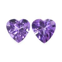 2.35 Ct.Tw.Total Carat Weight Amethyst Pair from Africa Video