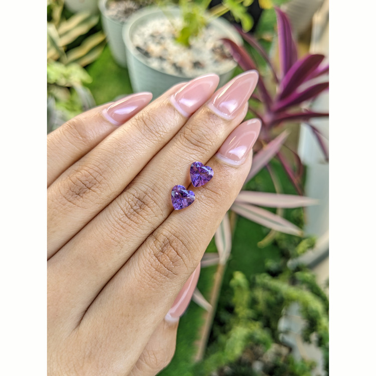 2.35 Ct.Tw. Amethyst Pair from Africa