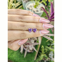 2.35 Ct.Tw.Total Carat Weight Amethyst Pair from Africa Life Style