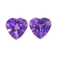 2.16 Ct.Tw.Total Carat Weight Amethyst Pair from Africa Video