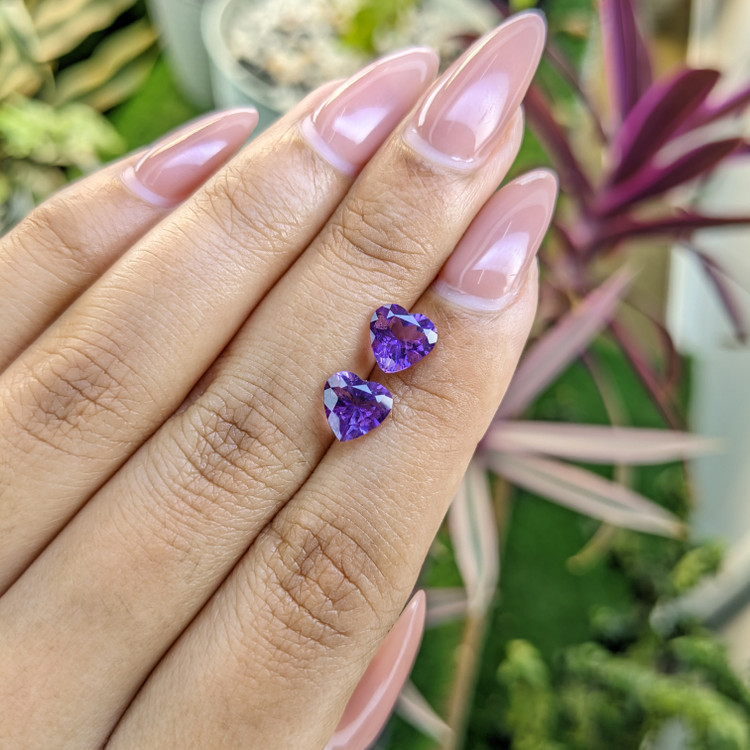 2.16 Ct.Tw. Amethyst Pair from Africa