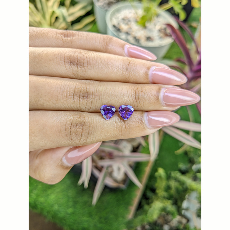 2.16 Ct.Tw. Amethyst Pair from Africa