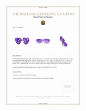 2.18 Ct.Tw.Total Carat Weight Purple Amethyst Pair from Africa Appraisal